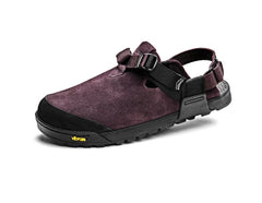 Mountain Clog - Leather Suede (Deep Plum)
